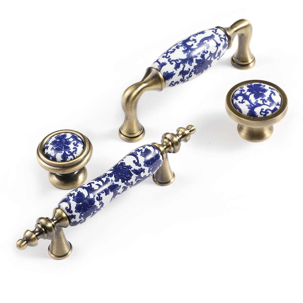 Poignée de porte en porcelaine