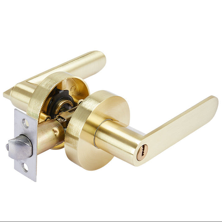 Poignée de porte d'entrée avec serrure