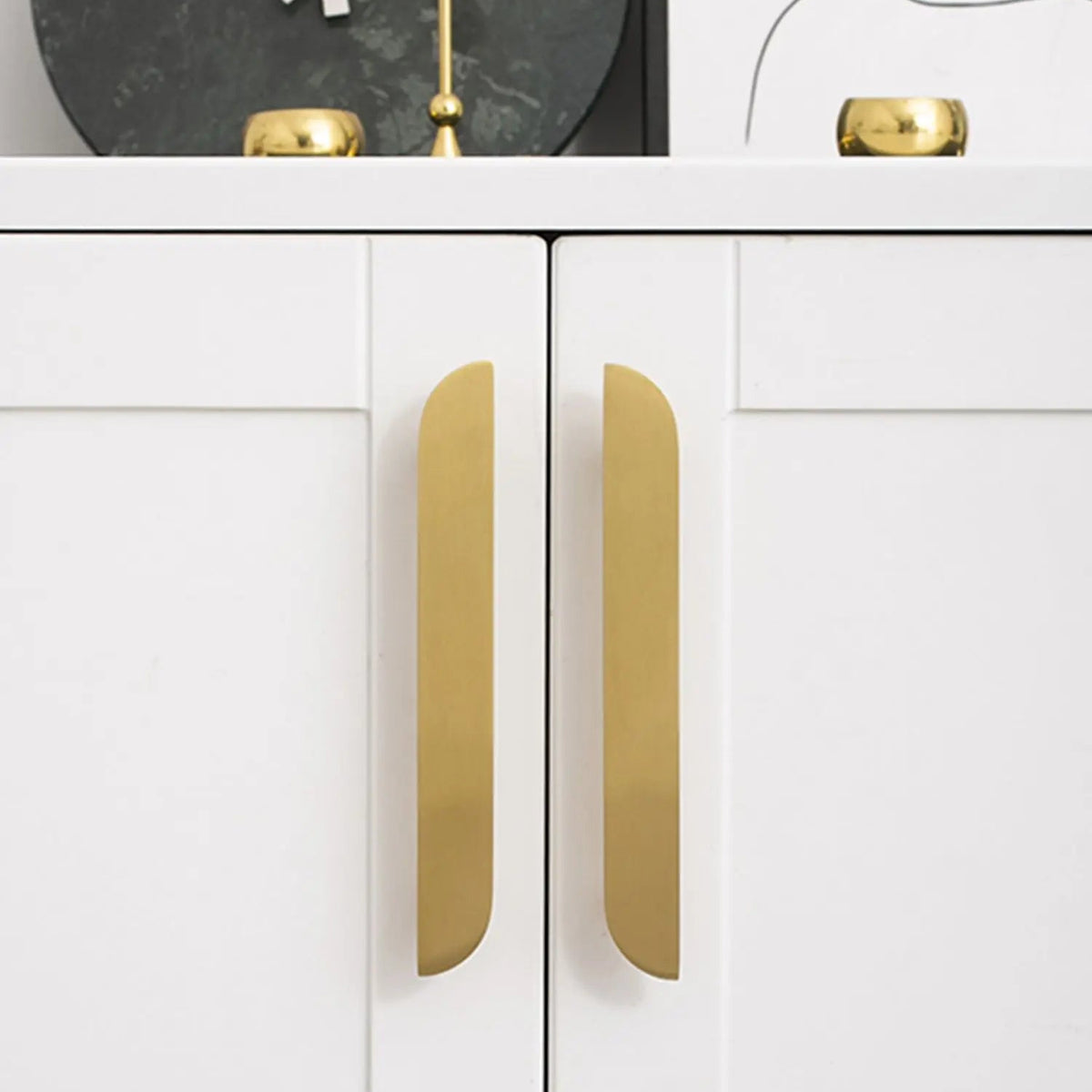 Poignées meuble dorée