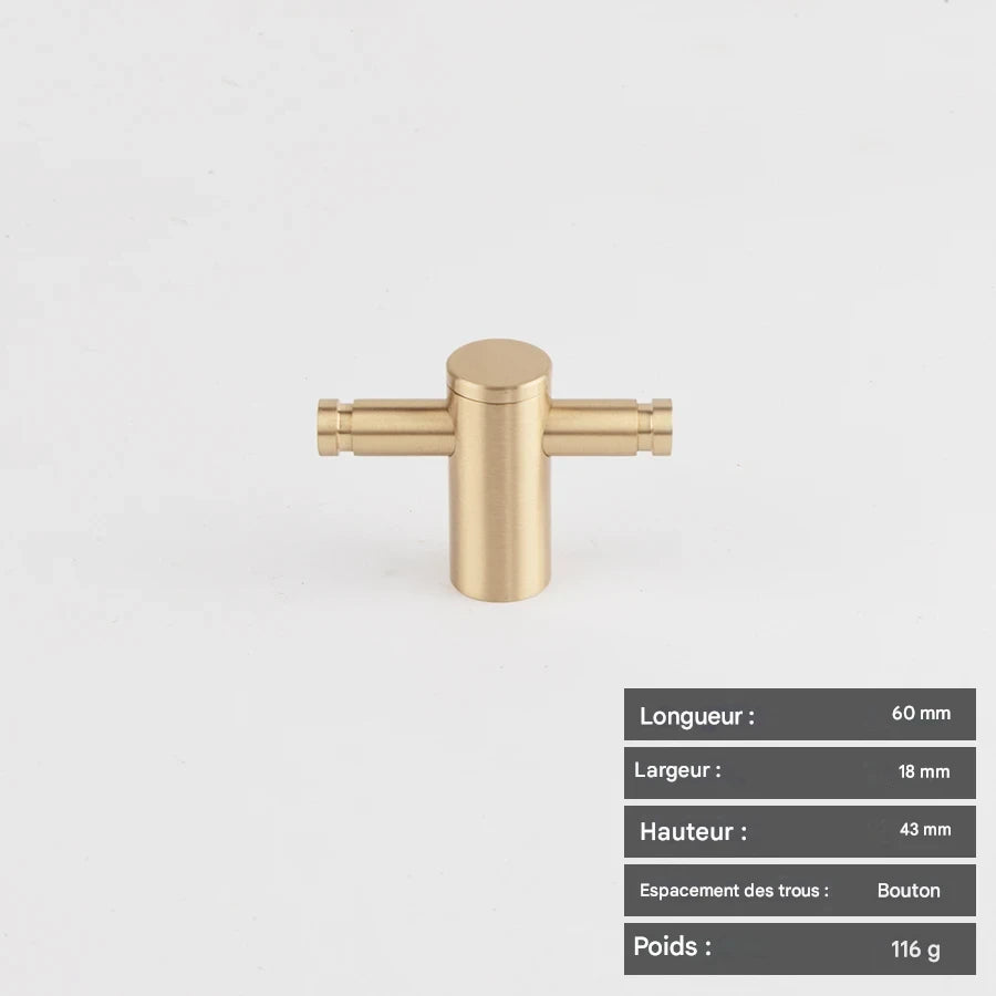Poignée de meuble entraxe réglable