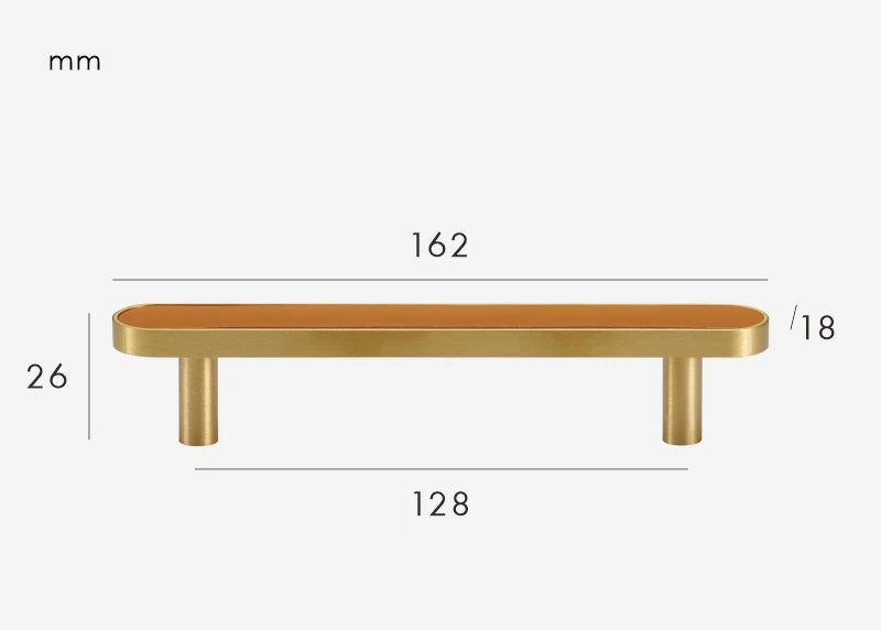 Poignée armoire cuir