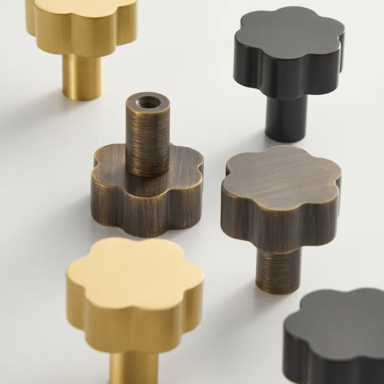 Poignée meuble fleur