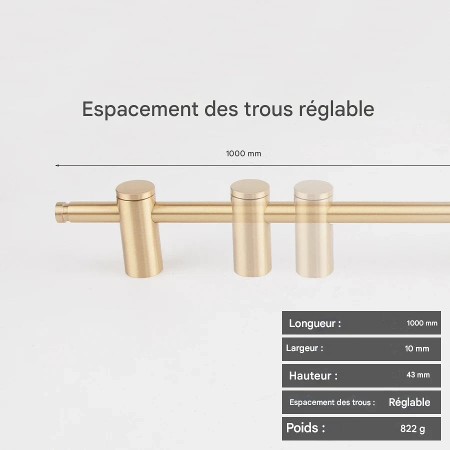 Poignée de meuble entraxe réglable