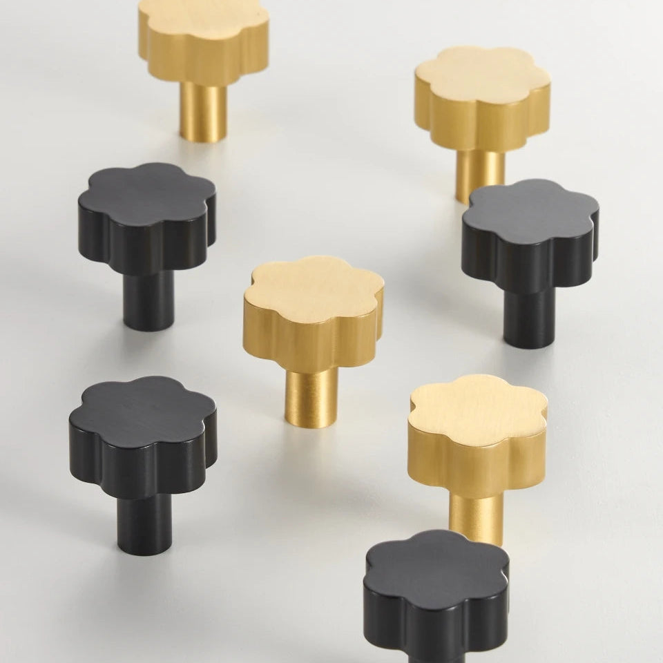 Poignée meuble fleur