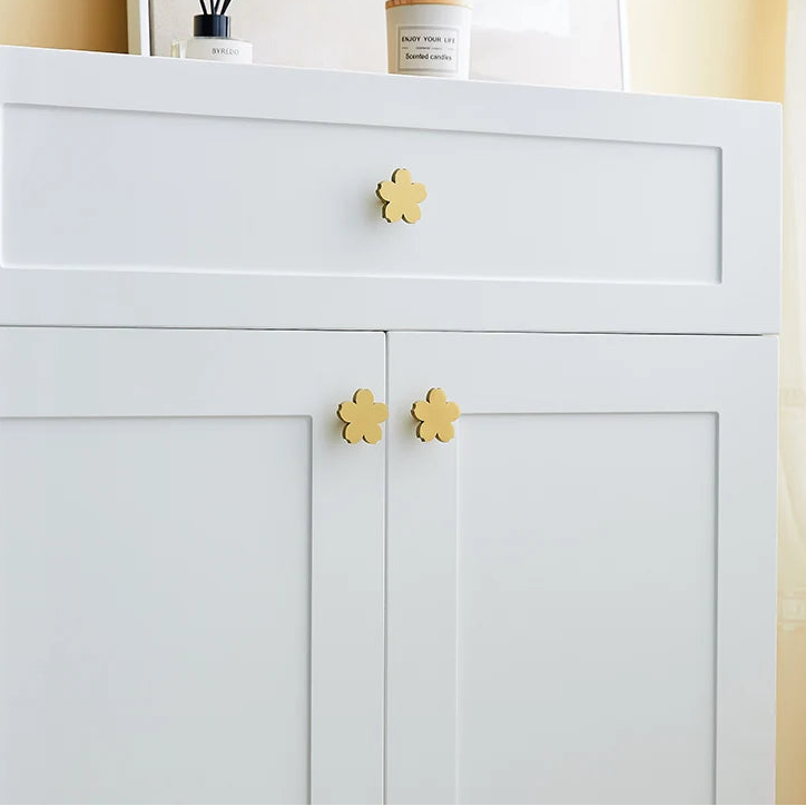Bouton de meuble fleur