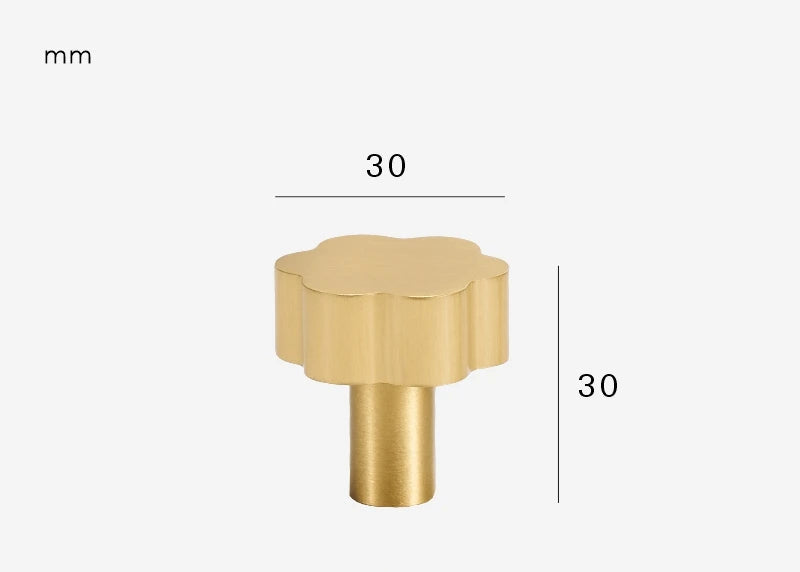 Poignée meuble fleur