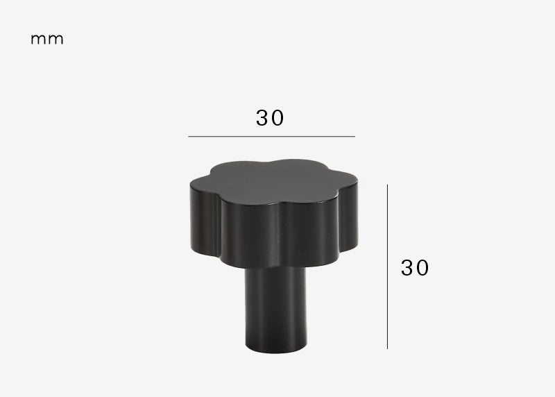 Poignée meuble fleur