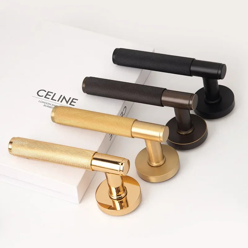 Poignée de porte intérieure laiton