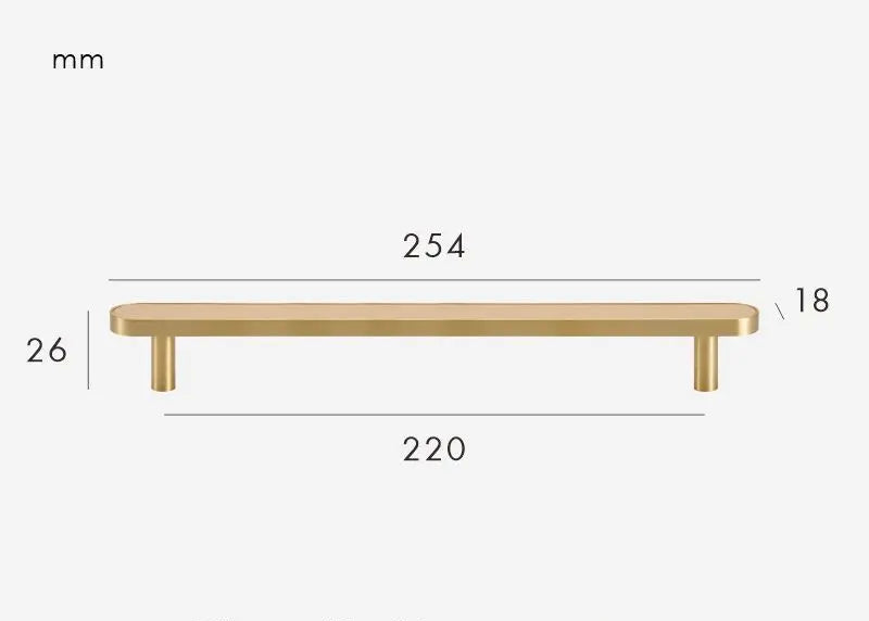 Poignée armoire cuir