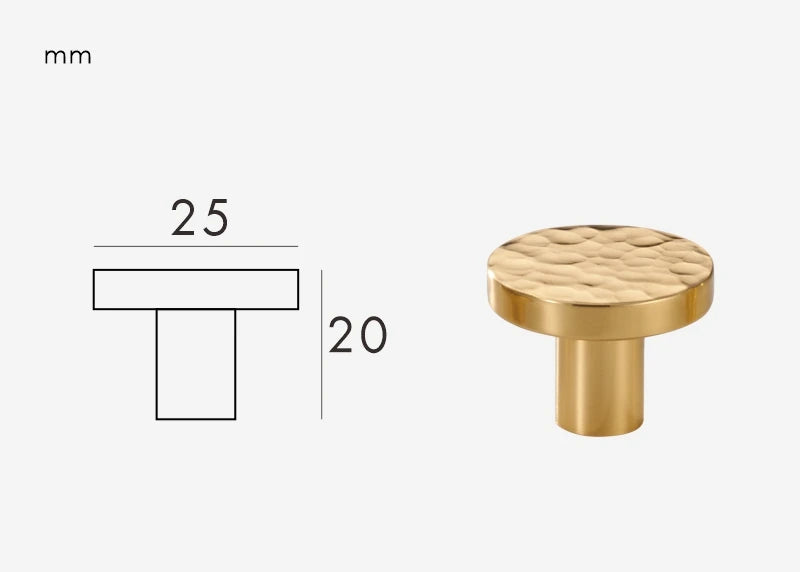 Poignée d'armoire or design