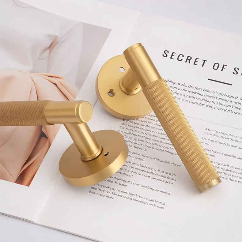 Poignée de porte intérieure laiton