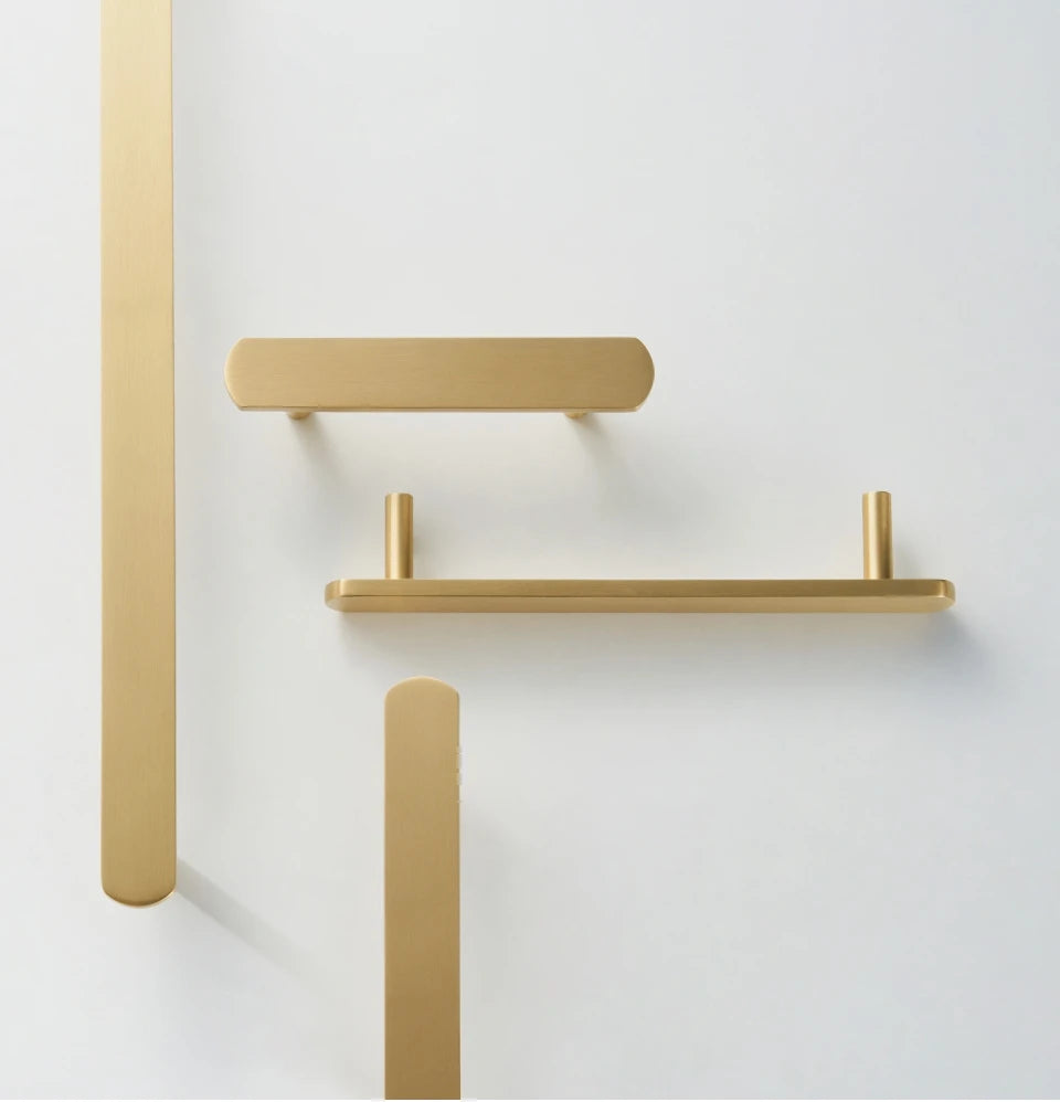 Nurlin – poignée de porte de tiroir d'armoire en laiton, longueur étendue, barre de traction de 4 à 25 pouces et 500mm