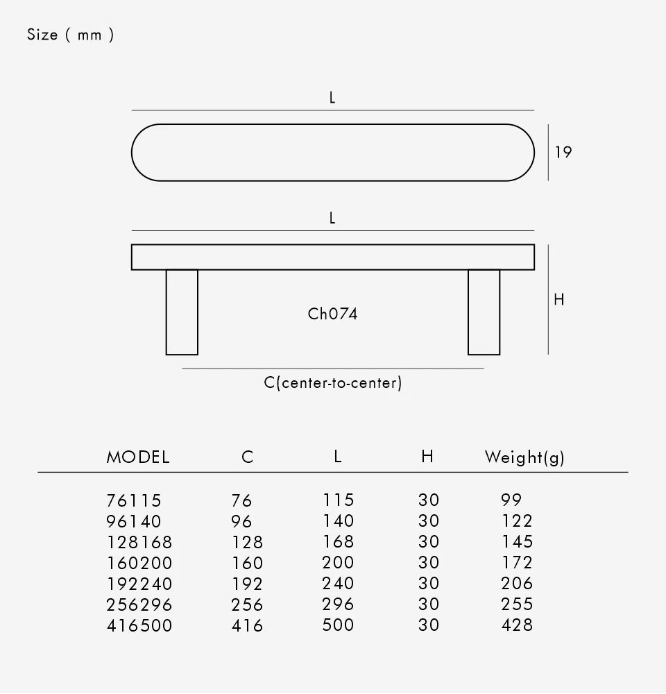 Nurlin – poignée de porte de tiroir d'armoire en laiton, longueur étendue, barre de traction de 4 à 25 pouces et 500mm