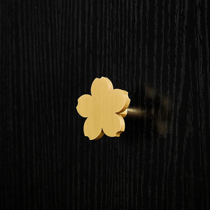 Bouton de meuble fleur