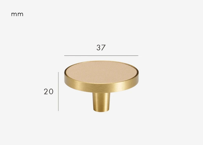 Poignée armoire cuir