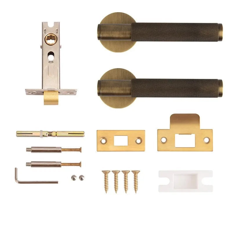 Poignée de porte intérieure laiton