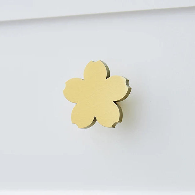 Bouton de meuble fleur