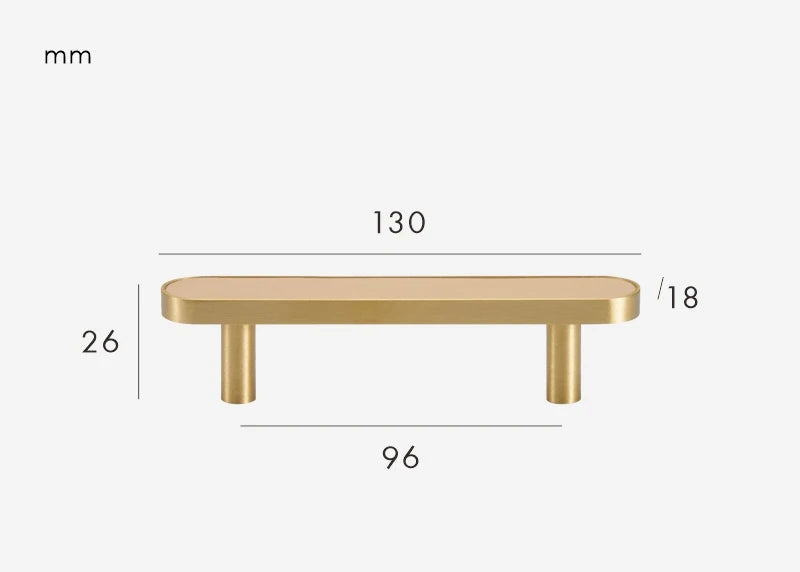 Poignée armoire cuir