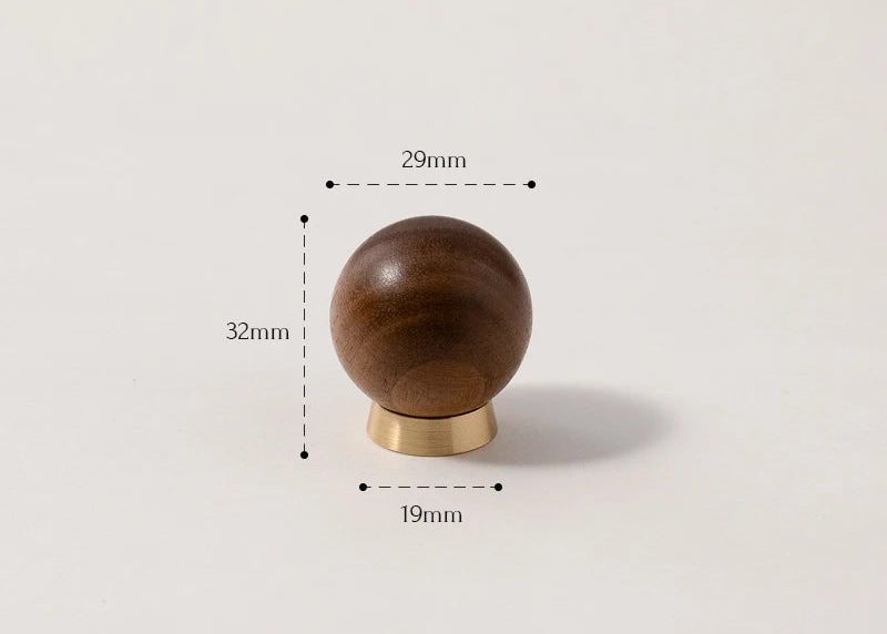 Bouton de porte bois