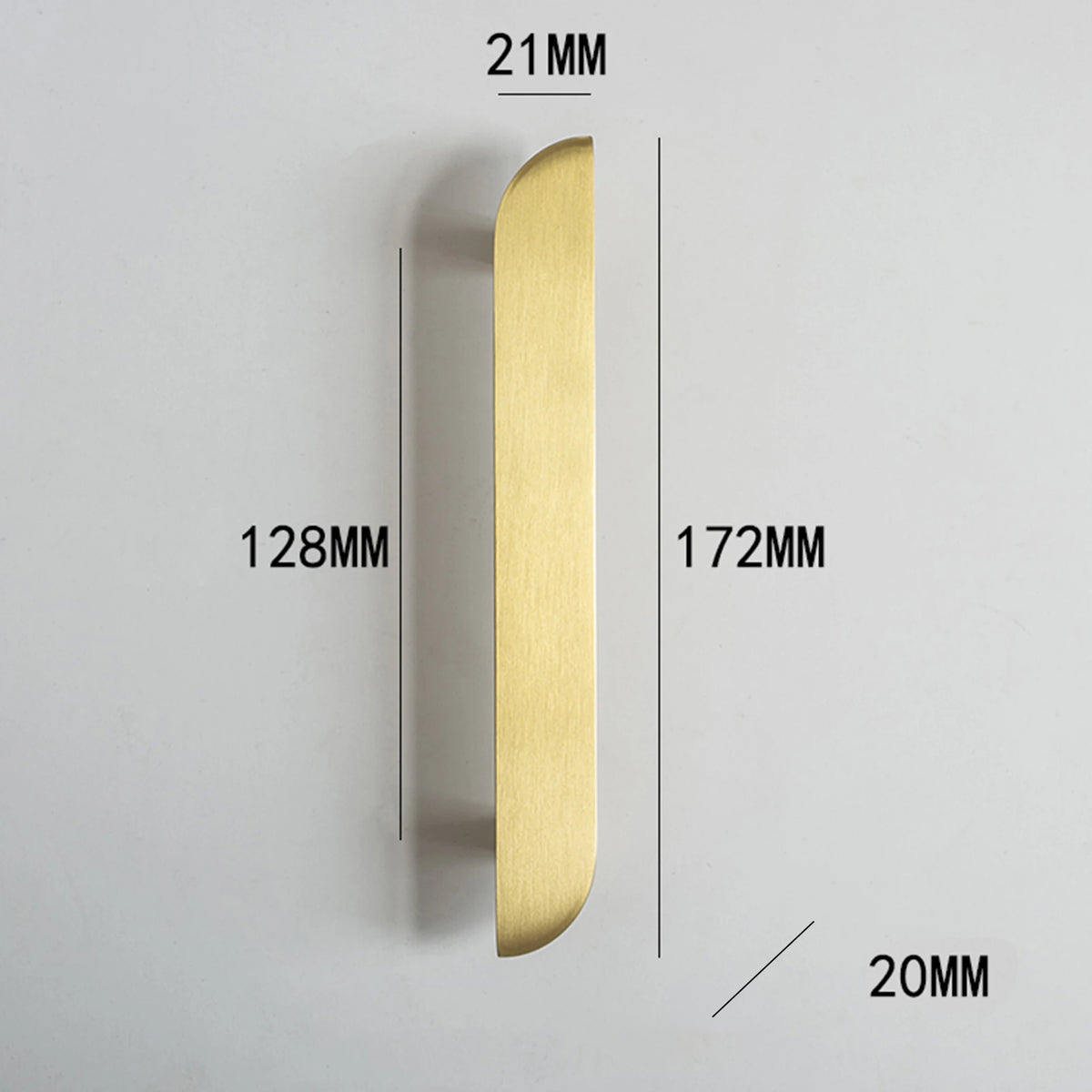 Poignées meuble dorée