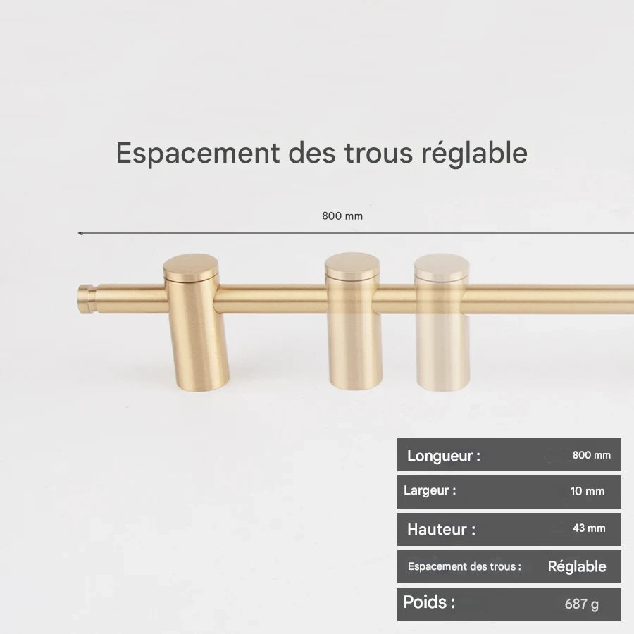 Poignée de meuble entraxe réglable