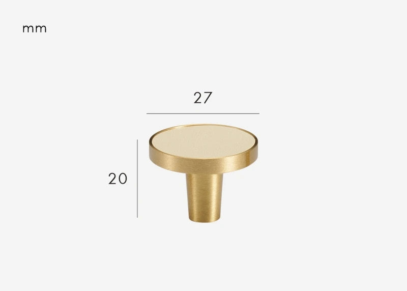 Poignée armoire cuir