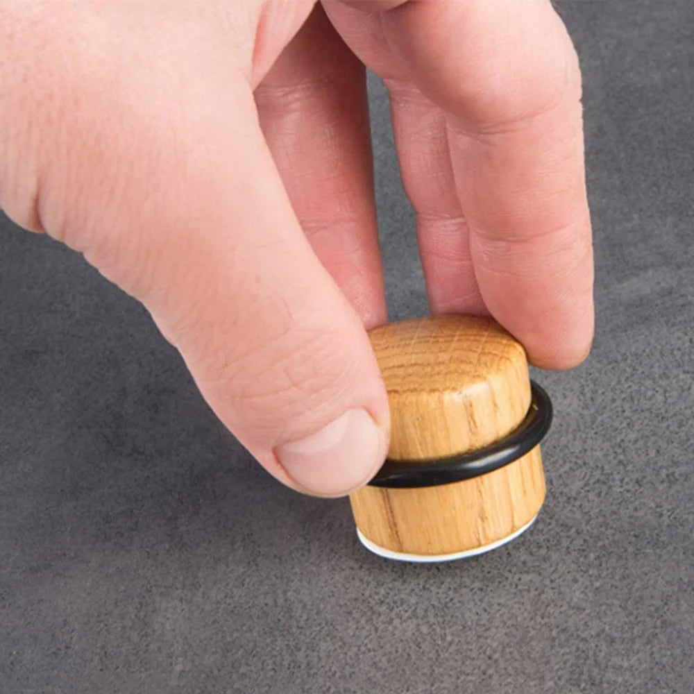 Butée de porte bois