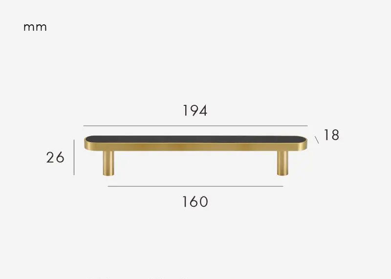 Poignée armoire cuir