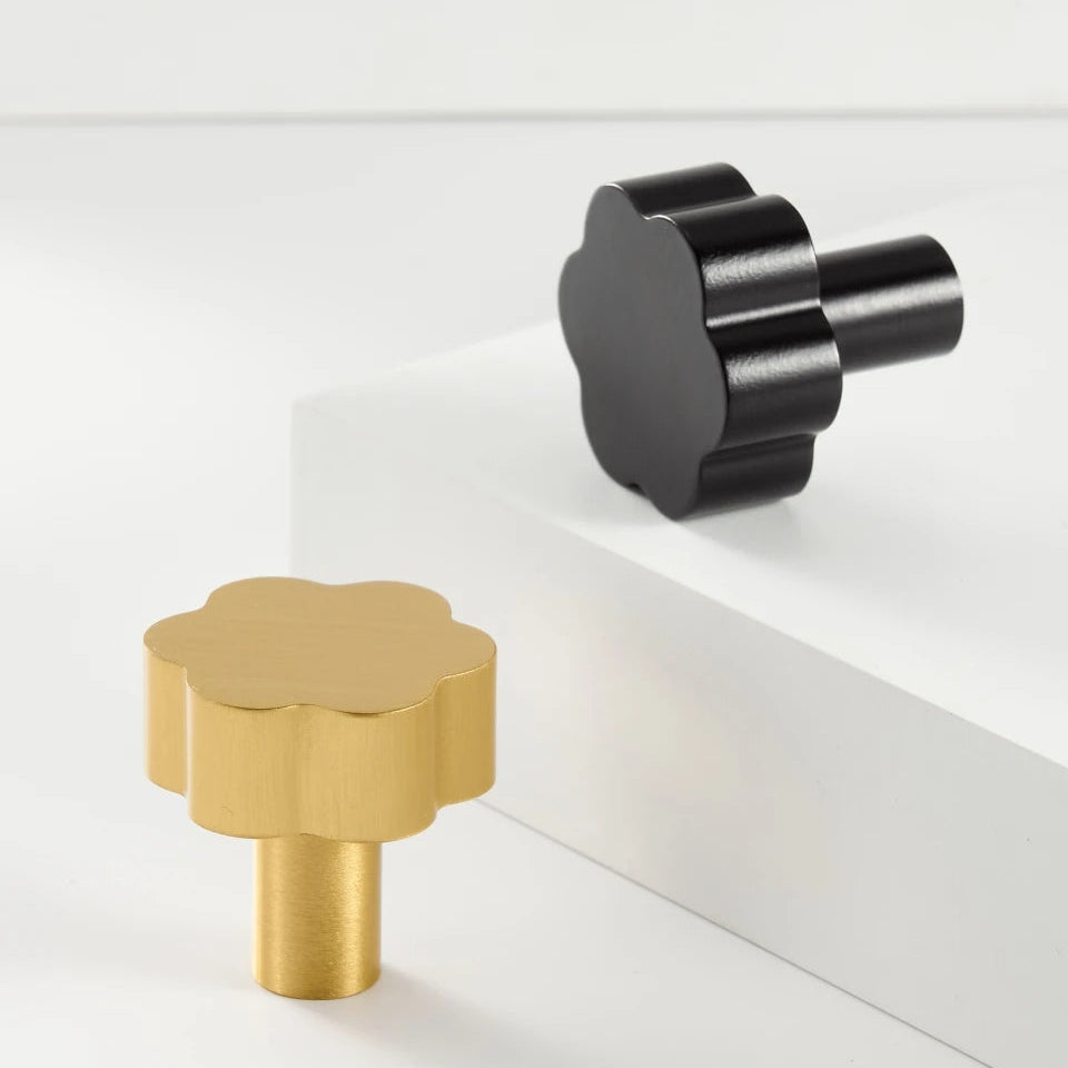 Poignée meuble fleur