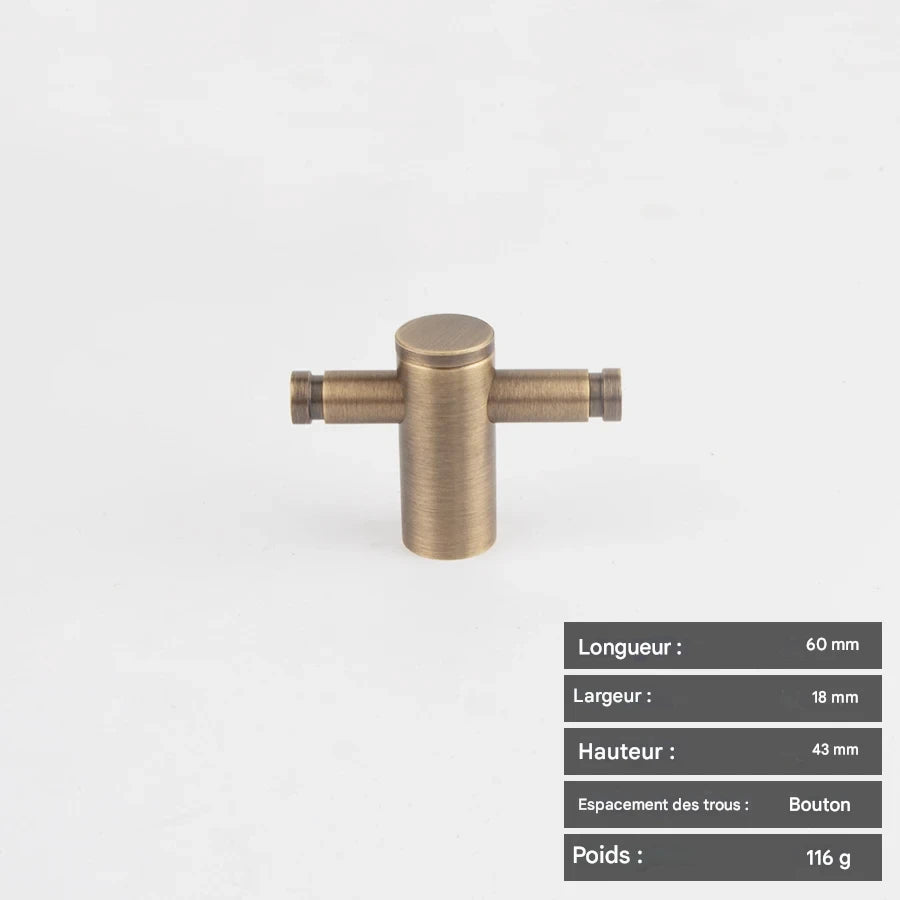 Poignée de meuble entraxe réglable