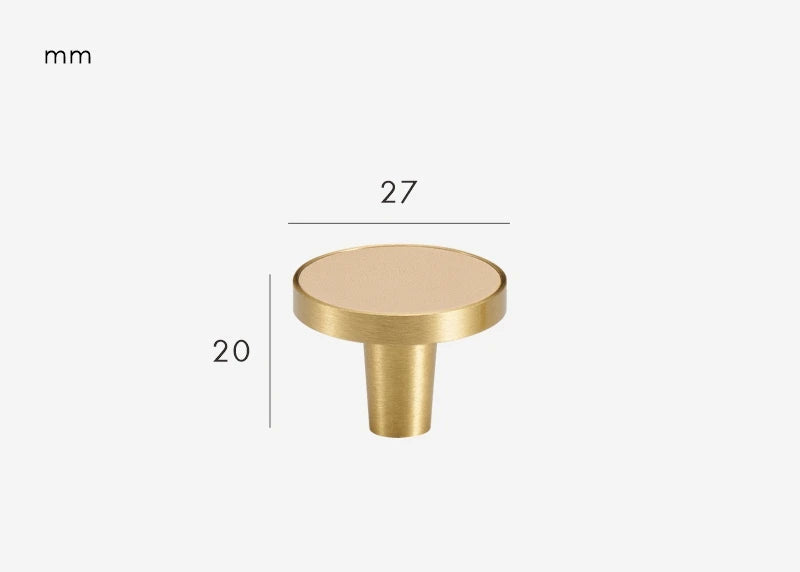 Poignée armoire cuir