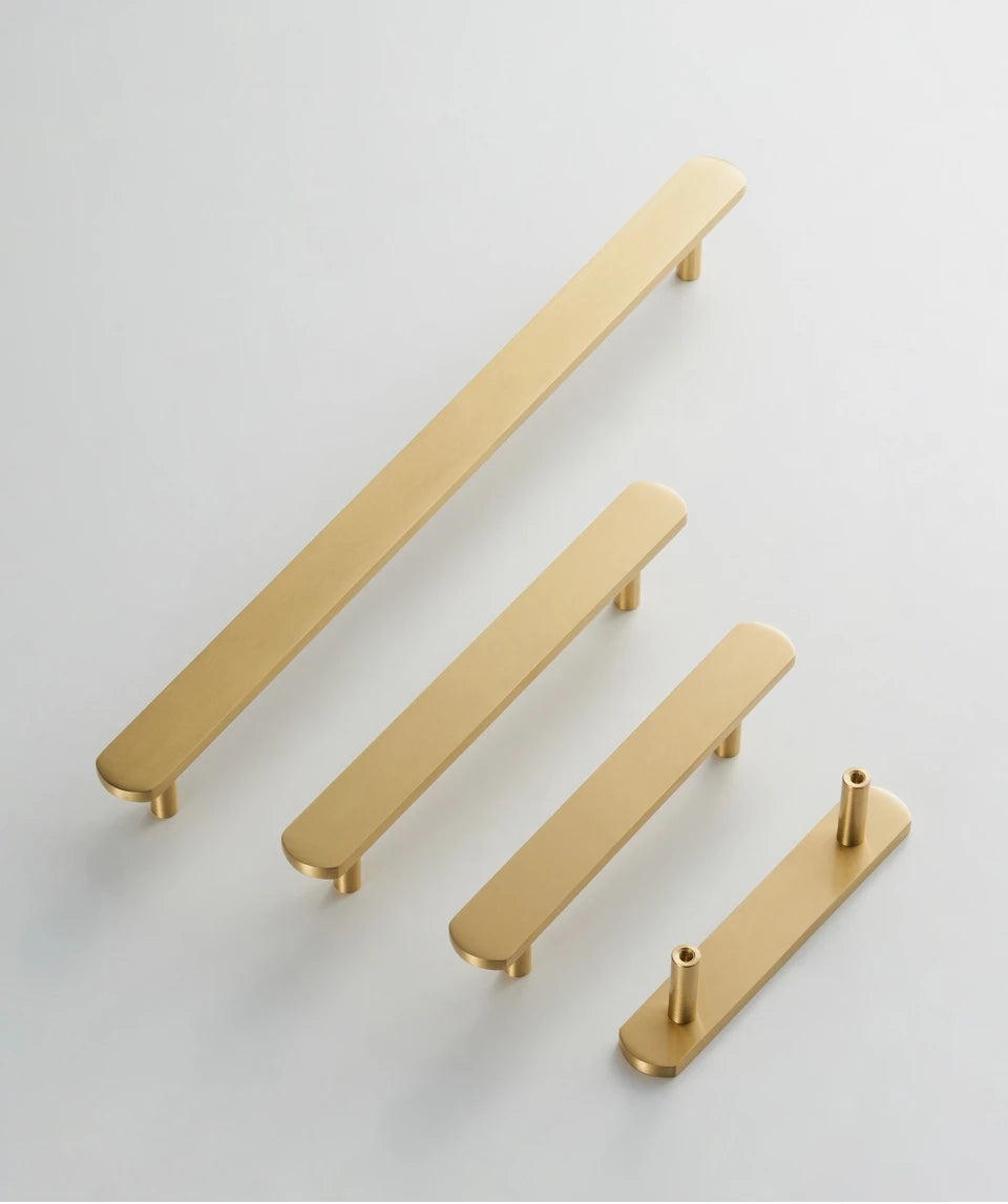 Nurlin – poignée de porte de tiroir d'armoire en laiton, longueur étendue, barre de traction de 4 à 25 pouces et 500mm
