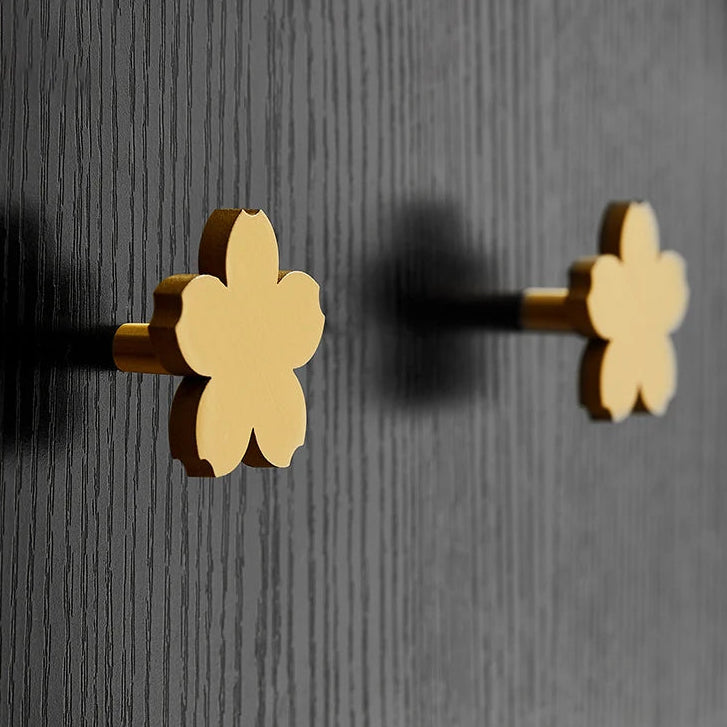 Bouton de meuble fleur