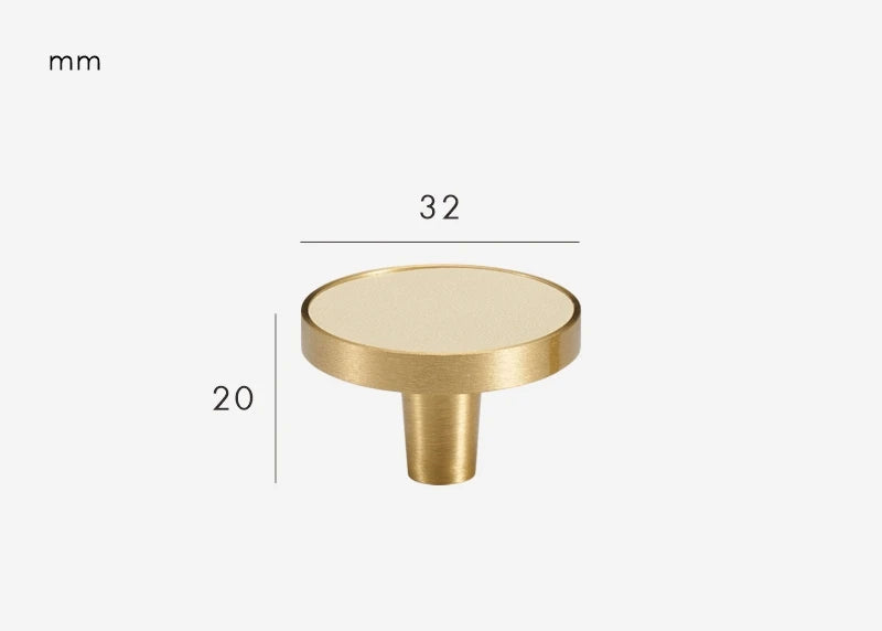 Poignée armoire cuir