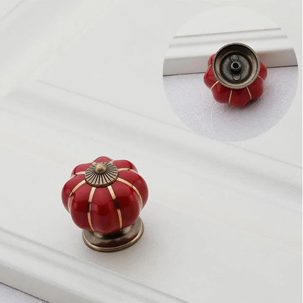 Bouton en porcelaine pour meuble